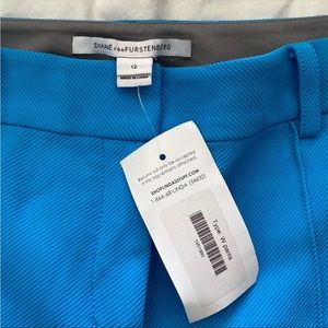 Diane Von Furstenberg brand new trousers sea blue size 12
